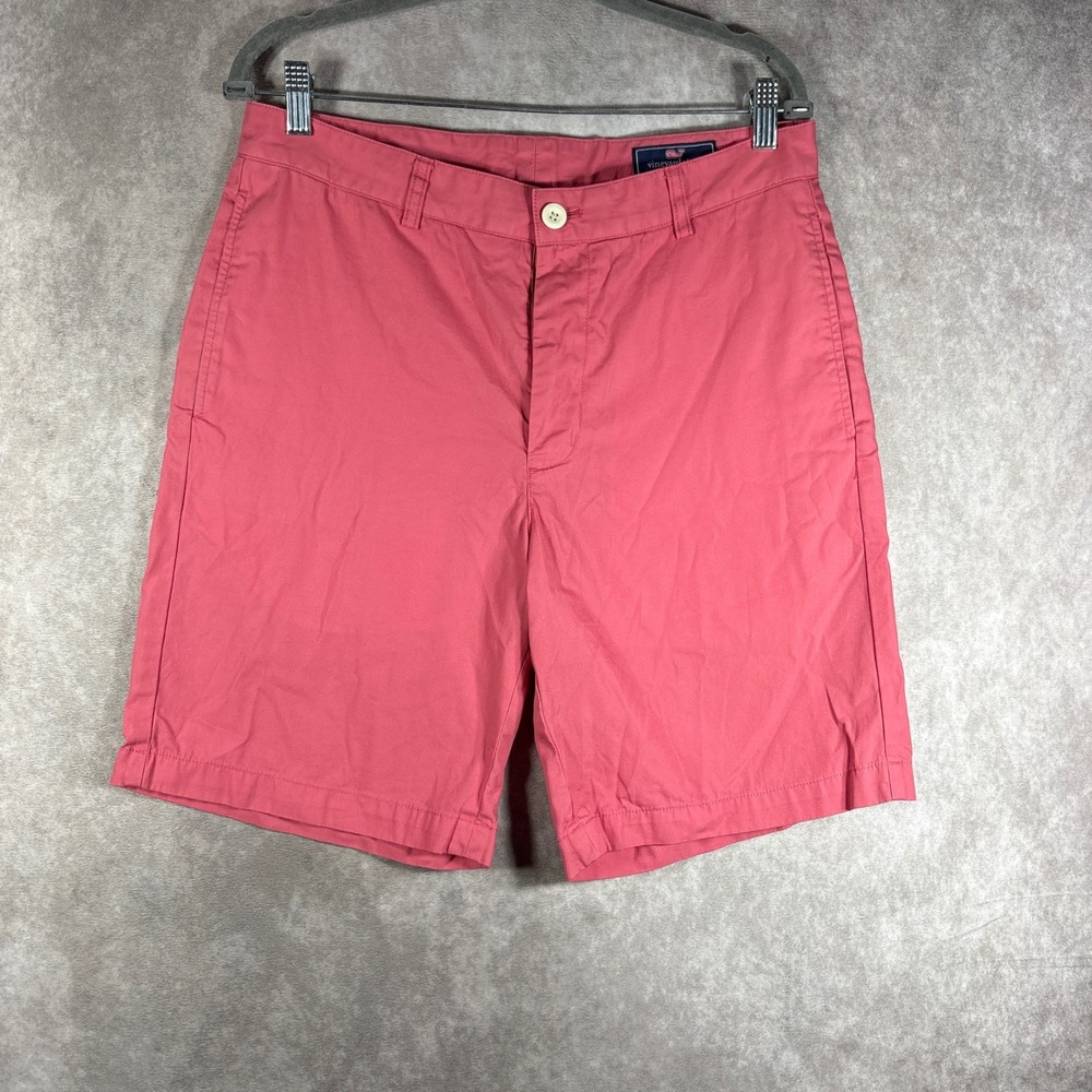 Vineyard Vines Shorts Mens Size 32 Pink Club Short Chino Cotton Preppy Casual